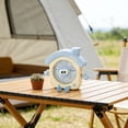 thumbnail image 5 of Wooowa Cute House Shaped Desktop Fan Rechargeable Personal Fan with Cartoon Design for Kids Room, 5 of 6