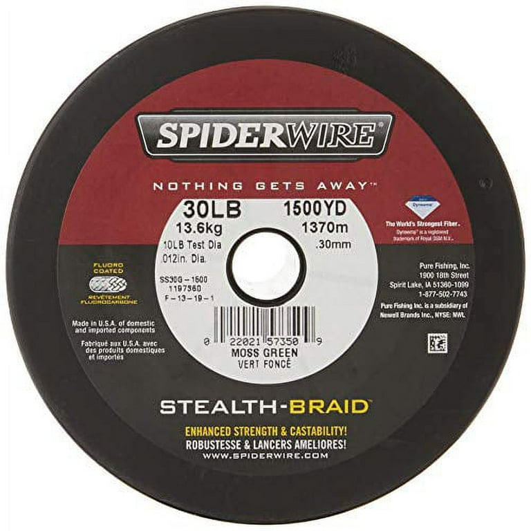 Spiderwire Stealth, Moss Green, 1500-yard/80-pound