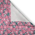 thumbnail image 3 of Ambesonne Floral Kitchen Curtains, Flower Tendrils and Leaves, 55"x45", Teal Pink Magenta, 3 of 3