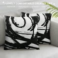 thumbnail image 3 of PHYHOO  Black and White Pillow Covers tract Art Line Modern Minimalist Style Print Decorative Throw Pillows Rustic Farmhouse Cushion Case Decor for Couch Sofa Bed, 3 of 5