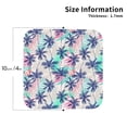 thumbnail image 3 of Disketp Palm Leaves Funny Coasters,4 Pcs Leather Coasters With Holder, Perfect Housewarming Hostess Gifts,Protect Furniture From Water Marks Scratch And Damage, 3 of 9