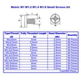 thumbnail image 4 of HVAZI 12 tipos M1 M1.2 M1.4 M1.6 Kit surtido de tornillos pequeños, 4 of 5
