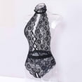 thumbnail image 6 of Ozmmyan Sexy Lingerie for Women, Plus Size Lace Sheer Snap Crotch Pajamas Lace Teddy One Piece Babydoll Sexy Mini Bodysuit for Women Naughty for Play, Gift, on Clearance, 6 of 9