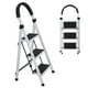thumbnail image 1 of Escalera De Acero Tijera Plegable Kingshouse 3 Escalones blanco 1, 1 of 8