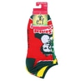 thumbnail image 3 of Elf Buddy Themed 5 Pack Womens Juniors Ankle Socks, 3 of 3