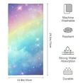thumbnail image 3 of ZFLMY Rainbow Stars Sky 100% Polyester Absorbent Hand Towels for Bathroom Hotel Gym and Spa, Modern Decorative Tea Towels for Kitchens Showers, 29.5x13.8 Inches 29.5x13.8in, 3 of 6