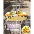 thumbnail image 5 of Sunflower Pumpkin Maple Leaves Autumn Table Cloth with Umbrella Hole and Zipper,Outdoor Tablecloth Waterproof Patio Table Cloths Spillproof Washable Table Cover Farm Harvest Flowers, 5 of 6