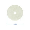thumbnail image 5 of Boardwalk Natural Burnishing Floor Pads, 24" Diameter, White, 5/Carton, 5 of 6