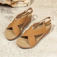thumbnail image 7 of Sandals Women's Shoes Plantar Fasciitis Comfort Wedge Open Toe Ankle Strap Wide Fit Cushion Walk Sandals With Arch Support, 7 of 7