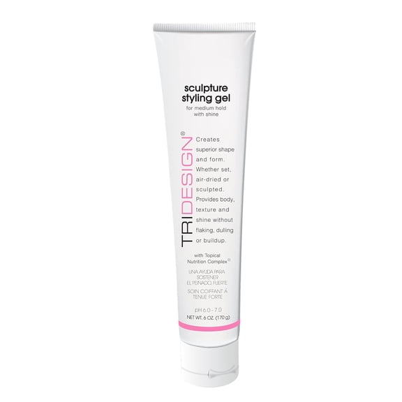 TRI Sculpture Hair Styling Gel - Strong Hold Hair Gel for Men & Women, No Hair Flakes to Different Style & Types of Hair - Have that Wet Look, Style Curl or Add Texture Look - 6 Fluid Ounce