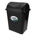 thumbnail image 4 of 2 Pack Bote de Basura 17L Tapa Balancín Negro Sablón 17 litros, color negro, material: Plástico resistente, 4 of 7
