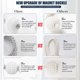 thumbnail image 5 of Magnetic Curtain Tieback Clips 4 Pieces Curtain Rope Buckles Tieback Binding For Home Office Window Decoration-grey, 5 of 5
