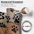 thumbnail image 6 of 1 Panel Outdoor Curtains for Patio Waterproof 54"x108" Brown Beige Weatherproof Privacy Outsides Curtains, Rustic Farmhouse Dog Paw Vintage Grommet Thermal Drapes for Cabana Porch Pergola, 6 of 8