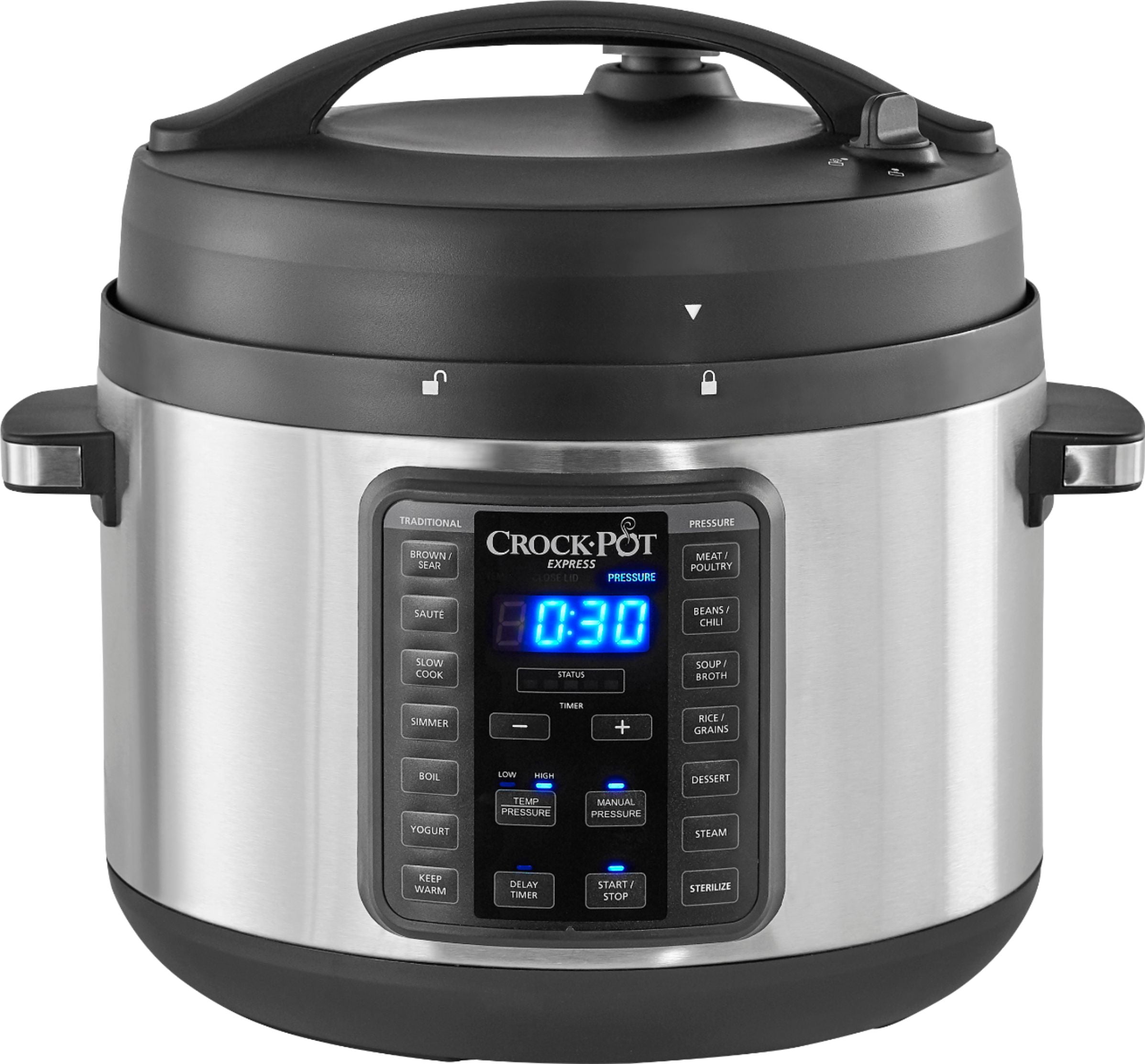 MAGIC MILL 10 QUART OVAL CROCK POT WITH COOL TOUCH HANDLES AND ALUMINU –  Royaluxkitchen