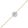 thumbnail image 2 of 5.5mm Polished 14k Yellow Gold Plated Cable Chain Anklet, 9.5 inches, 2 of 6