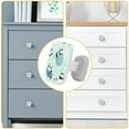 thumbnail image 4 of 4 Pieces Set Drawer Pulls Handle Square Wardrobe Cabinet Knobs with Stainless Steel Screws Furniture Kitchen Decor, 4 of 5