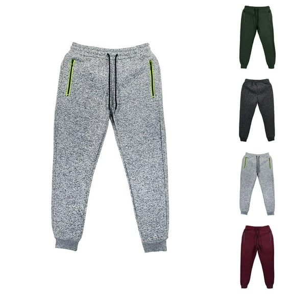 Running Joggers - Comfortable Breathable Sweatpants with Pockets and Elastic Waistband for Casual Office Style