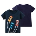 thumbnail image 4 of WOLLED Kids Toddler Short Sleeve Tee for Boys Summer 100% Cotton T Shirts Baby Cartoon Crewneck Blouse Tops 1-9 Years Old, 4 of 10