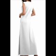 thumbnail image 3 of Vestido Maxi de Verano para Mujer, Informal, Holgado, con Abertura, Sin Arrugas, con Cuello Redondo y Bolsillos, Color , Talla S, 3 of 9
