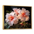 thumbnail image 2 of Designart "Hibiscus love expression I" Floral Floater Framed Canvas Wall Art, 2 of 7