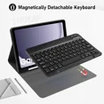 thumbnail image 4 of Bluetooth Keyboard Case For Samsung Galaxy Tab A9+ / A9 Plus 11" inch (SM-X210 X215 X216) Tablet Magnetically Detachable Wireless Keyboard with Pencil Holder, 4 of 4