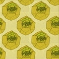 thumbnail image 1 of Ahgly Company Indoor Square Patterned Bold Yellow Area Rugs, 5' Square, 1 of 6