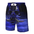 thumbnail image 4 of Salouo Steel Skull Pattern Swim Trunks for Men,Men's Hawaiian Bathing Suit Swimsuits Quick Dry Swimming Board Shorts Beach Shorts with Pockets-XX-Large, 4 of 6