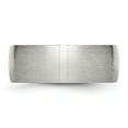 thumbnail image 3 of Auriga Stainless Steel Brushed 8 mm Half Round Band for Women Size 6.5, 3 of 6