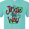 thumbnail image 4 of Inktastic Christmas Jingle All the Way with Music Notes and Holly T-Shirt, 4 of 5
