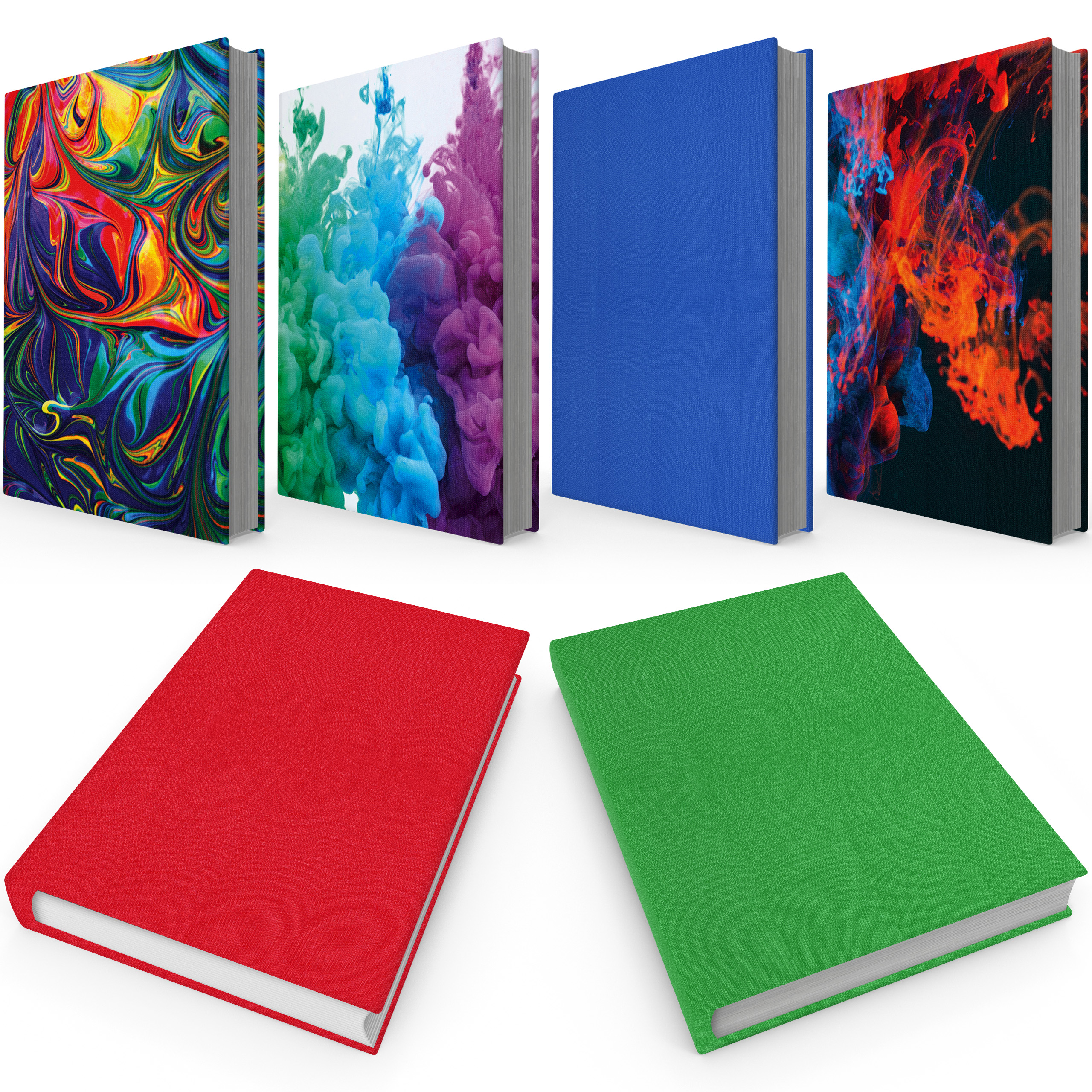 Ellopi 9" x 11" Jumbo Stretchable Book Covers Cool Print or Solid Book
