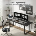 thumbnail image 4 of 71x32 Inch Rectangular Standing Desk, Features a Sturdy 4-leg Design, Dual-Motor Lift System, and Memory Settings. Height adjustable from 28 to 46 Inches for Home Offices and Computer Work, Black, 4 of 7