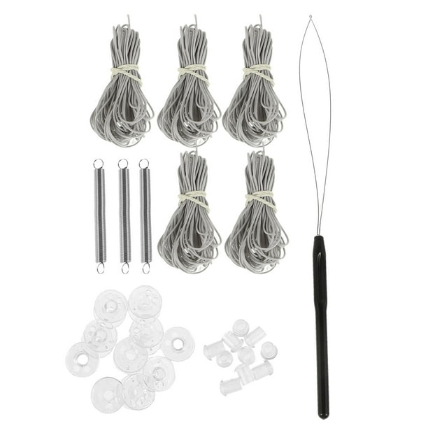 Kit de 5 juegos de cuerdas para persianas de RV, kit de reparación de persianas plisadas ajustables para caravanas, para proteger, mejorar la comodidad y la experiencia de viaje