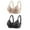 22-Black, variant on YWDJ Lounge Bras for Women Plus Size 2 Pack Closure in Back Lounge Bras Wirefree Comfortable Bras Adjustable Straps Half Cup Push up Wrap Bras Padded Plus Size Comfort Bras Solid Bras Beige XL