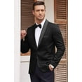 thumbnail image 3 of COOFANDY Men's Floral Dinner Jacket Blazer Stylish Jacquard Suit Jacket Party Wedding Prom Tuxedo Dress Jacket, 3 of 10