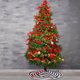 thumbnail image 4 of Falda corta de felpa para árbol de Navidad con rayas blancas y negras, falda de árbol de doble capa decoración de árbol de Navidad mat-73CM, 4 of 10