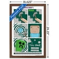 thumbnail image 5 of Minecraft - Simple Comic Steve Creeper Wall Poster, 14.725" x 22.375" Framed, 5 of 5