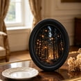 thumbnail image 6 of Boho Vintage Sun Round Wall Art Decor Framed, Neutral Sunrise Mountain Woodland Canvas Wall Art Prints Artwork, Gothic Moody Wall Hanging Door Decor for Bedroom Living Room, 6 of 6