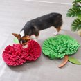 thumbnail image 2 of Pet Dog Snuffle Mat Apple-shaped Felt Cloth Training Sniff Pad Slow Feeder Encourages Natural Foraging Skills, 2 of 7