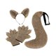 thumbnail image 4 of Conjunto de orejas y cola Yuyangstore accesorios de cosplay Marrón claro, 4 of 8