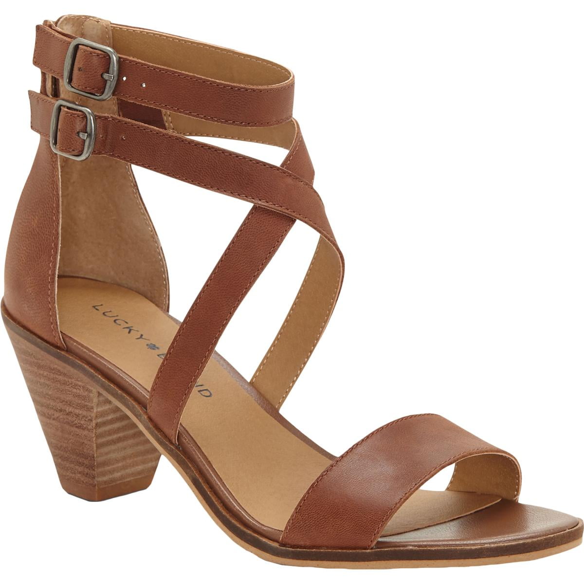 Lucky brand ressia best sale leather cone heel sandals