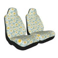 thumbnail image 2 of Naloa Daisies Flowers Car Seat Covers 2PCs Front Car Seat Covers Universal fit for Most Cars SUVs and Trucks - 1, 2 of 5