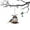 Bronze, variant on FENGGHAO Hanging Squirrel-Proof Bird Feeder with Screw Cover, Outdoor Garden Bird Feeding Station for Wild Birds and Patio Decoration