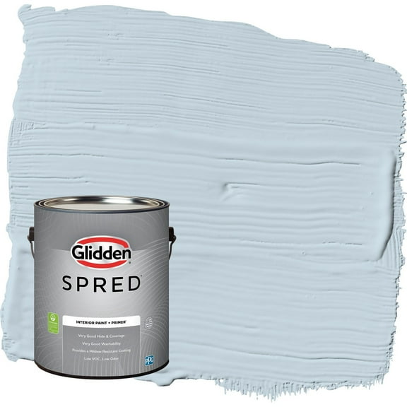 Glidden Spred Calm Sea / Blue Eggshell Interior Paint with Primer, 1 Gallon