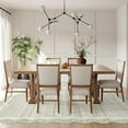thumbnail image 3 of Wonnitar 5'x7' Scalloped Area Rug for Living Room, Washable Striped Bedroom Rug, Beige Wavy Rug for Dining Room, Nursery, Home Office, Non Slip Soft Low Pile Stain Resistant, 3 of 8