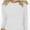 White, variant on Women Long Sleeve Crew Neck Slim Fit Stretchy Layer T Shirts Tops