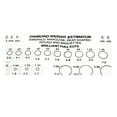 DIAMOND SIZE Chart CARAT Estimator Jeweler Tool Gemstone Measurement diamond-size-chart-carat-estimator-jeweler-tool-gemstone-measurement