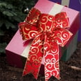 thumbnail image 1 of Christmas Ribbon Bow Chandelier Replacement Parts Cups Stain Glass Hummingbird Window Hanging for Trees Ceiling Drapes for Weddings with Lights Mini Hats Hanging Decorations for Home, 1 of 3