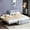 1: Gray, variant on Harper & Bright Designs Full Size Upholstered Bed with Adjustable Trundle, Full Platform Bed with Padded Headboard for Bedroom, Twin Trundle can be Flat or Erected, Gray