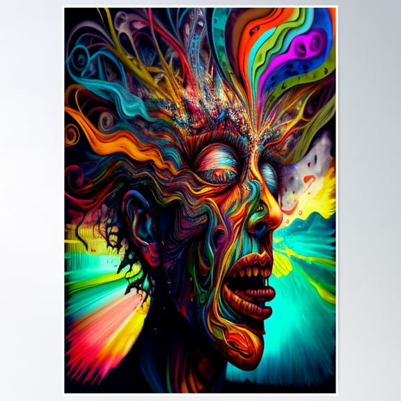 Bad Trip Poster Wall Art, Modern Wall Decor, 8x12 UNFRAMED