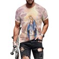 thumbnail image 3 of Men's T-Shirt - Vibrant Art Prints, Vintage 2000 Style, Summer Casual Clothing,, 3 of 6